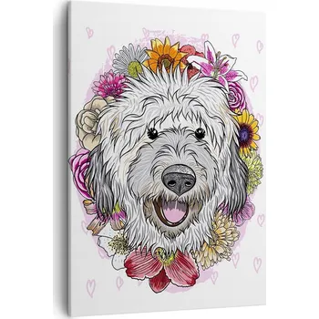 Obraz Obraz na plátně do obýváku ložnice 50x70 abstrakce obrazy na zeď