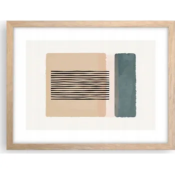 Obraz Obraz plakát v rámu světlý dub do obýváku 40x30 abstrakce foto na zeď