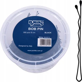 Ponik's sponky do vlasů 300 ks černé