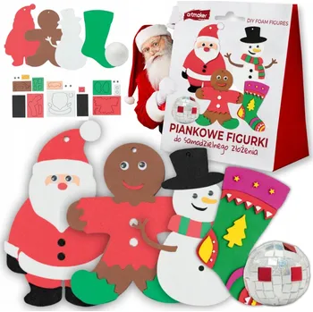 Vánoční dekorace Výtvarná sada Vánoční Mikuláš Artmaker 5 ks
