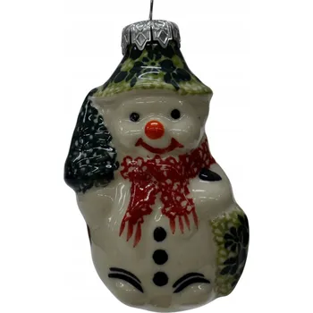 Keramická vánoční koule, keramika Bolesławiec