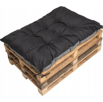 Polštář Polštář na paletu 120x60, Polštář zahradní, Polštář na podlahu černý