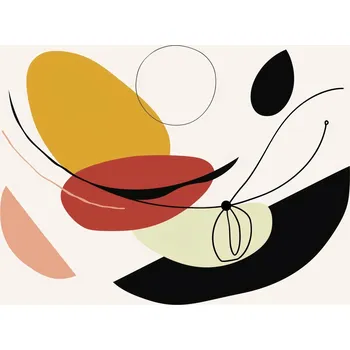 Plakát Plakát Geometrické Zakřivení bez rámu 42 x 29,7 cm