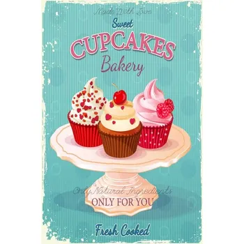 Obraz Cedule Cupcakes Bakery