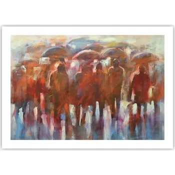 Obraz Plakát bez rámu do obývacího pokoje ložnice 70x50 lidé moderní módní obraz