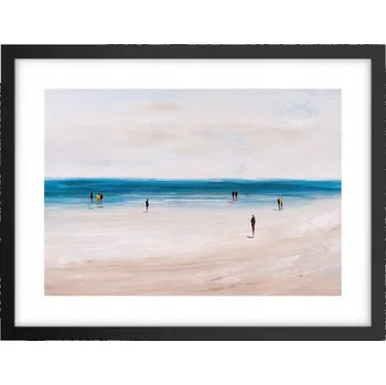 Obraz Obraz plakát v černém rámu do obýváku 40x30 pláž foto plakáty na zeď