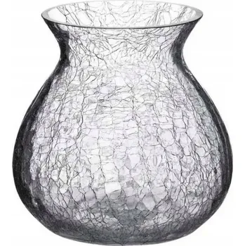 Váza Dekorativní váza skleněná praskané sklo 17x16 HTID5693