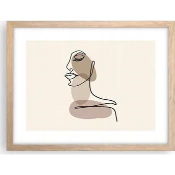 Obraz Obraz plakát v rámu světlý dub do obýváku 40x30 abstrakce foto na zeď