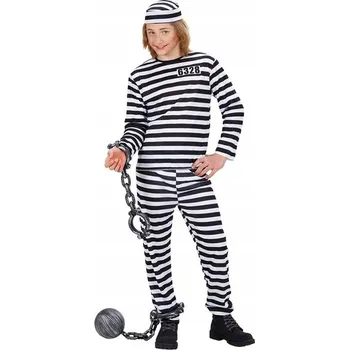 Karnevalový kostým VĚZEŇSKÝ PRUŽKANÝ KOSTÝM 140