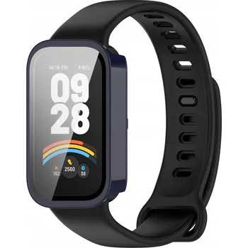 Pouzdro na mobilní telefon Pouzdro se sklem Bizon pro Xiaomi Smart Band 9 Active/Redmi Band 3