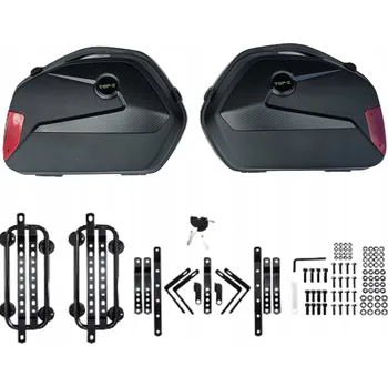 BOČNÍ KUFRY 2 KS ABS S ODBLASKAMI + NOSIČE SUZUKI GSF 1200 1250 GSX 1300 R