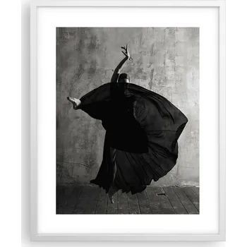 Obraz Obraz plakát na zeď v bílém rámu 40x50 baletka plakáty do obýváku