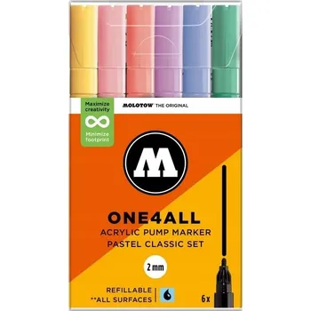 Akrylové Fixy Molotow - One4All 127HS Pastel Classic Pastel Set