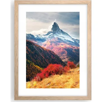 Obraz Obraz plakát v rámu světlý dub do obýváku 30x40 krajina foto na zeď