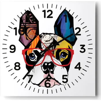 Hodiny Nástěnné hodiny do obýváku 40x40 Abstrakce Tiché hodiny Skleněné hodiny Bez hlučnosti