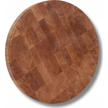 Obraz KULATÁ DESKA SZTORCOWA DO KROJENIA Z DUBU, SILNÁ, 35 CM, HLADKÉ HRANY