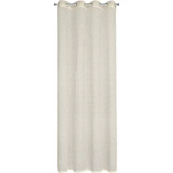 Záclona Záclona 140x250 Ela béžová hotová s kroužky