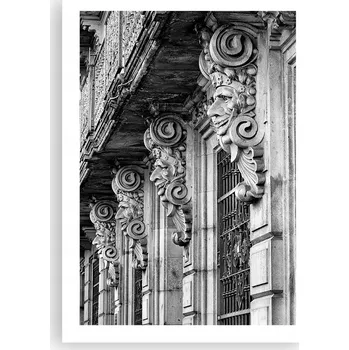 Obraz Plakát bez rámu do obýváku, ložnice 50x70 architektura moderní obraz