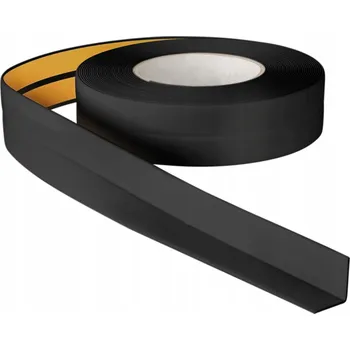 soklová lišta UKONČOVACÍ PVC LIŠTA 18x18 15m ČERNÁ flexibilní Rohová lišta