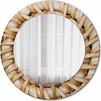 Zrcadlo Zrcadlo závěsné se skleněným rámem Pletenka 50 cm