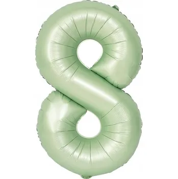 Balónek Foliový balónek Číslice 8 Olivový Narozeniny Číslice HEL 100 cm