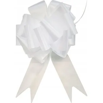 Stuha Mašle mašle 5x150cm bílá 1 Ks .