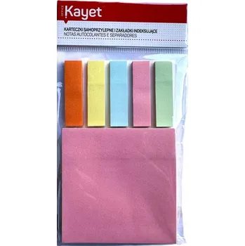 Samolepící bloček KAYET Samolepicí bločky a indexové záložky – malá sada 733 kusů
