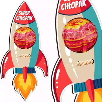 Obraz Dárek ke Dni chlapců, raketa na lízátko, dárek pro chlapce do školy