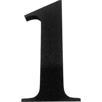 Domovní cedule Domovní číslo popisné 1 na zateplenou fasádu barva černá, výška 170 mm (Domovní číslo 1 černé)