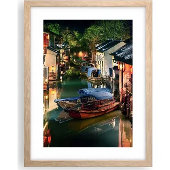 Obraz Obraz plakát v rámu světlý dub do obýváku 30x40 krajina plakáty na zeď