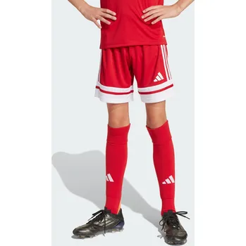 Fotbal ADIDAS Dětské kraťasy Squadra 25 15 LET BÍLÁ|ČERVENÁ