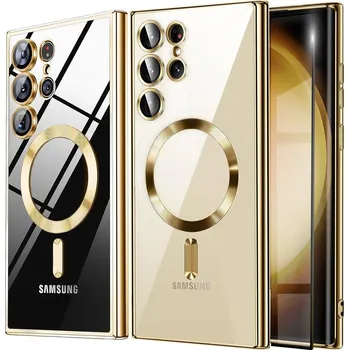 Pouzdro na mobilní telefon Zadní Kryt Erbord pro Samsung Galaxy S24 Ultra zlatý