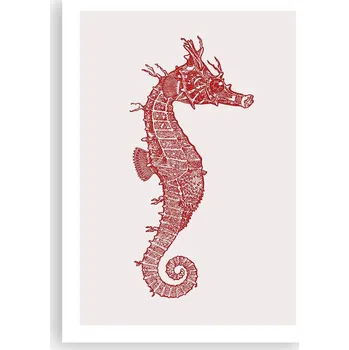 Obraz Plakát bez rámu do obývacího pokoje ložnice 50x70 mořský koník moderní obraz