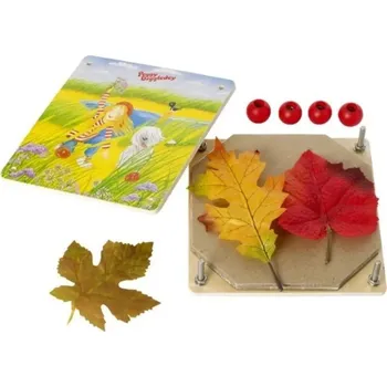 Dřevěná hračka Goki Peggy Diggledey Herbář - Dřevěný lis na rostliny