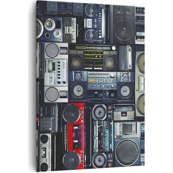 Obraz Obraz na plátně do obýváku ložnice 50x70 magnetofon obrazy na zeď