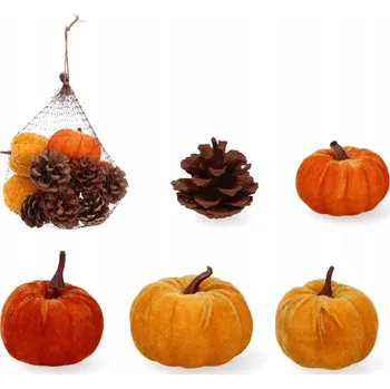 Zahradní dekorace Sada Dýně Křeček 16 ks