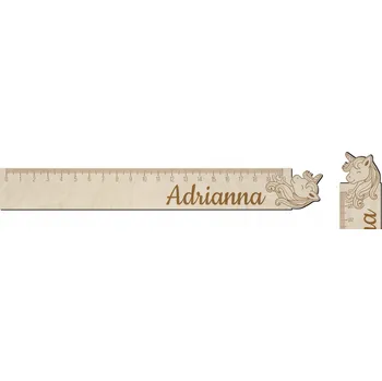 Obraz Dřevěné pravítko se jménem – ukončení školy