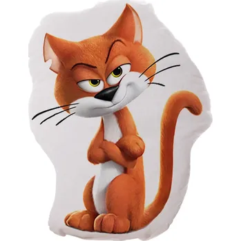 plyšák Polštář Azrael kočka gargamela plyšák šmoulové 45 cm Béžová