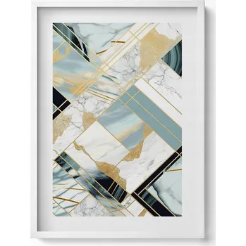 Obraz Dekorativní nástěnný obraz do obýváku kuchyně Geometrická abstrakce 50x70 cm