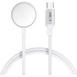 Tech-Protect UltraBoost MC02 Magnetický nabíjecí kabel pro Apple Watch - USB-C 1 m, bílý