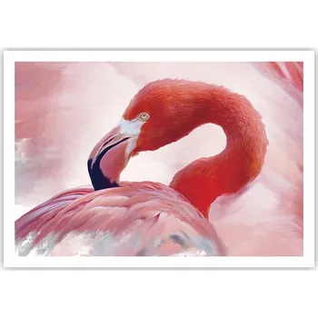 Obraz Plakát na zeď bez rámu 100x70 plameňák obraz plakáty do obývacího pokoje ložnice