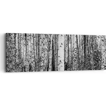 Obraz Obraz na plátně do obýváku ložnice 90x30 les foto obrazy na zeď canvas