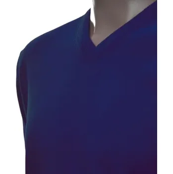 Pánský svetr Pánský svetr s výstřihem do V z kašmíru a merino vlny, XL, chaber 210 kašmírový