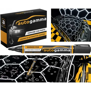 PDR Křídový Značkovač Černý Smazatelný pro Odstraňování Promáčklin