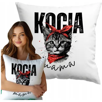 Polštář SVÁTEK MATEK POLŠTÁŘ DÁREK POLŠTÁŘ S POTISKEM BÍLÝ 40