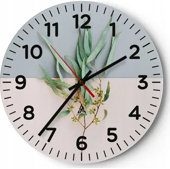 Hodiny Kuchyňské nástěnné hodiny 30x30 Pastelové Moderní Skleněné hodiny do obýváku Tiché