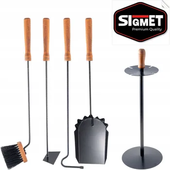 Krbové nářadí Krbové nářadí sada 4v1 Kovové příslušenství ke krbu