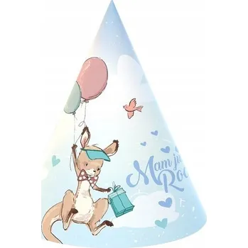 Čepice Narozeninové čepice Godan PG-CRKG s klokaními motivy, 6 kusů