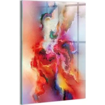 Obraz Skleněný Obraz Fotografie Sklo Nástěnná Dekorace Do Obýváku Rozlité barvy 20x30