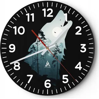 Hodiny Kuchyňské nástěnné hodiny 30x30 Abstrakce Moderní skleněné hodiny Tiché